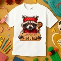 Justice For Peanut The Squirrel Pnut & Fred The Raccoon Kids T-Shirt thumb 3