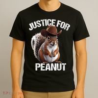 Justice For Peanut The Squirrel Peanut Squirrel T-Shirt thumb 3