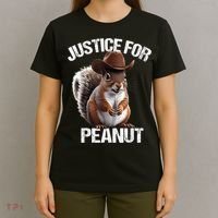 Justice For Peanut The Squirrel Peanut Squirrel T-Shirt thumb 4