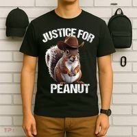 Justice For Peanut The Squirrel Peanut Squirrel T-Shirt thumb 6