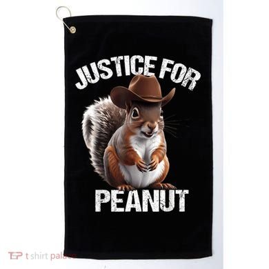 Justice For Peanut The Squirrel Peanut Squirrel Golf Towel