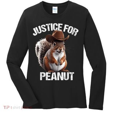 Justice For Peanut The Squirrel Peanut Squirrel Women's Long Sleeve Shirt