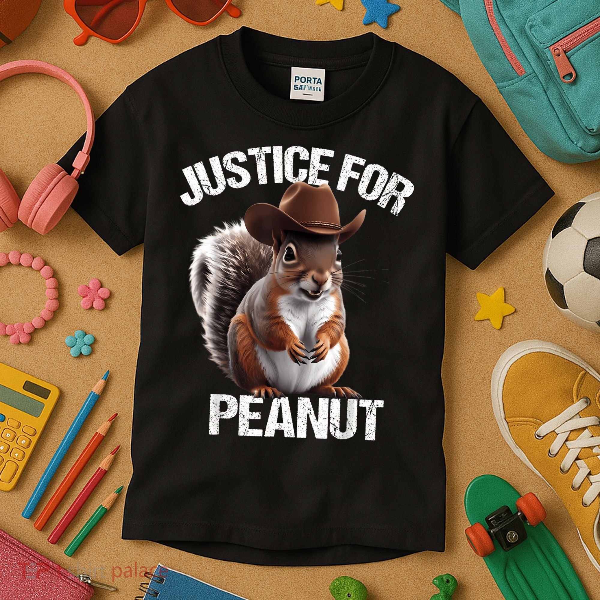 Justice For Peanut The Squirrel Peanut Squirrel Kids T-Shirt