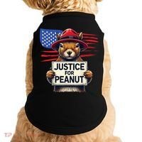 Justice For Peanut The Squirrel Doggie Tank thumb 0