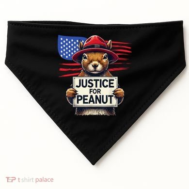 Justice For Peanut The Squirrel USA-Made Doggie Bandana