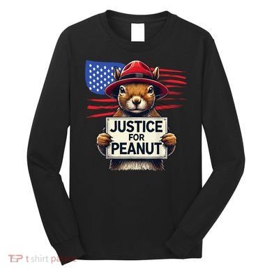 Justice For Peanut The Squirrel Long Sleeve Shirt
