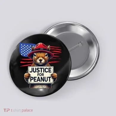 Justice For Peanut The Squirrel Button