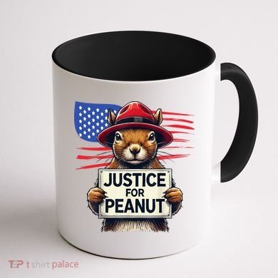Justice For Peanut The Squirrel Coffee Mug back