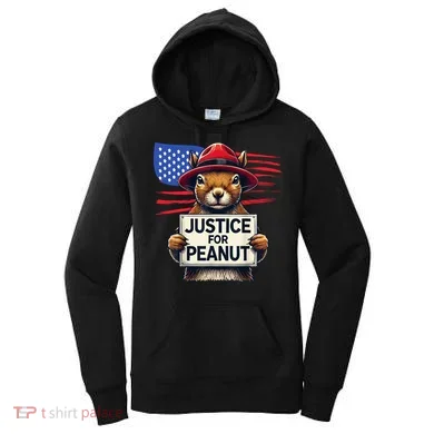 Justice For Peanut The Squirrel Women's Hoodie