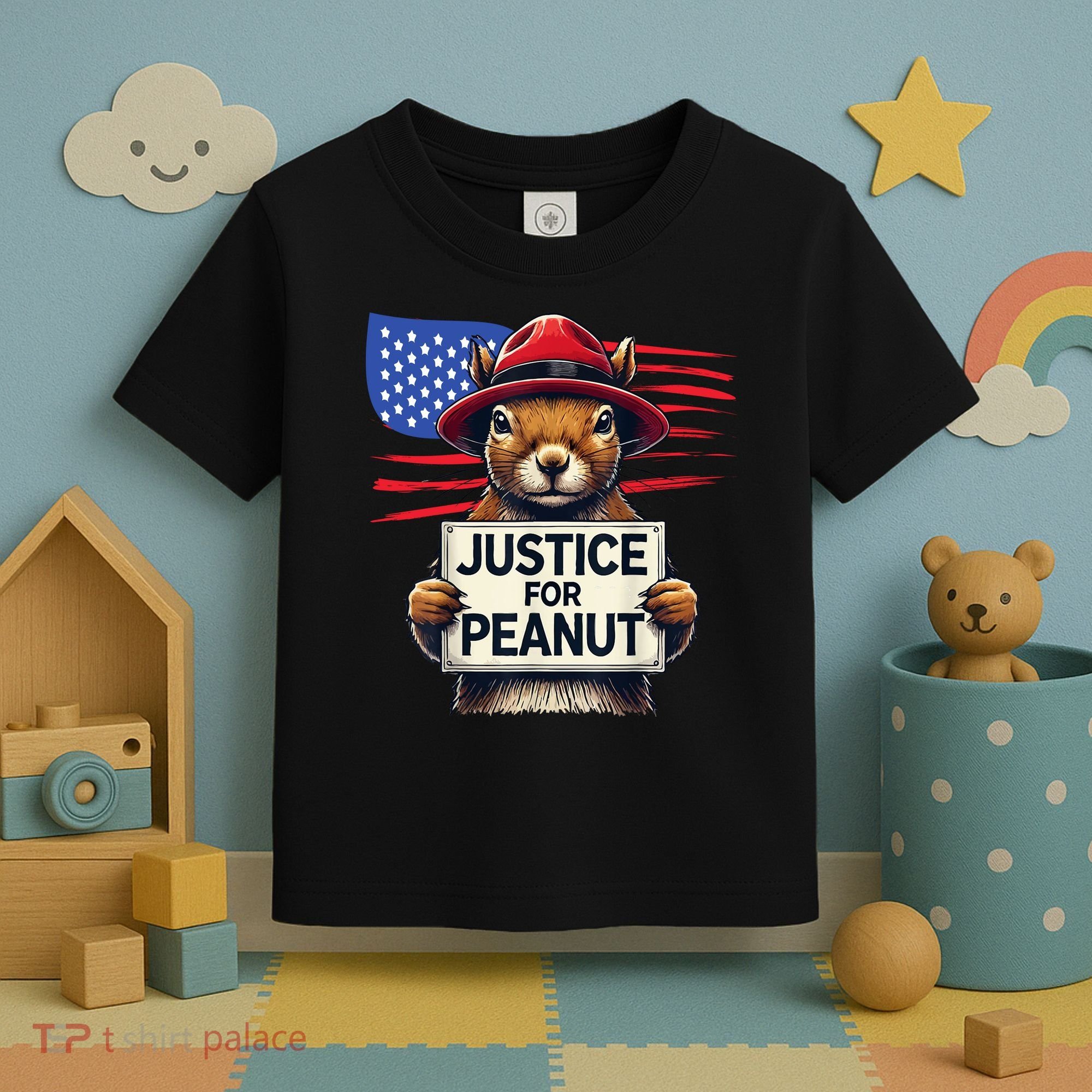 Justice For Peanut The Squirrel Toddler T-Shirt