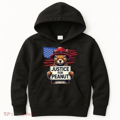 Justice For Peanut The Squirrel Kids Hoodie