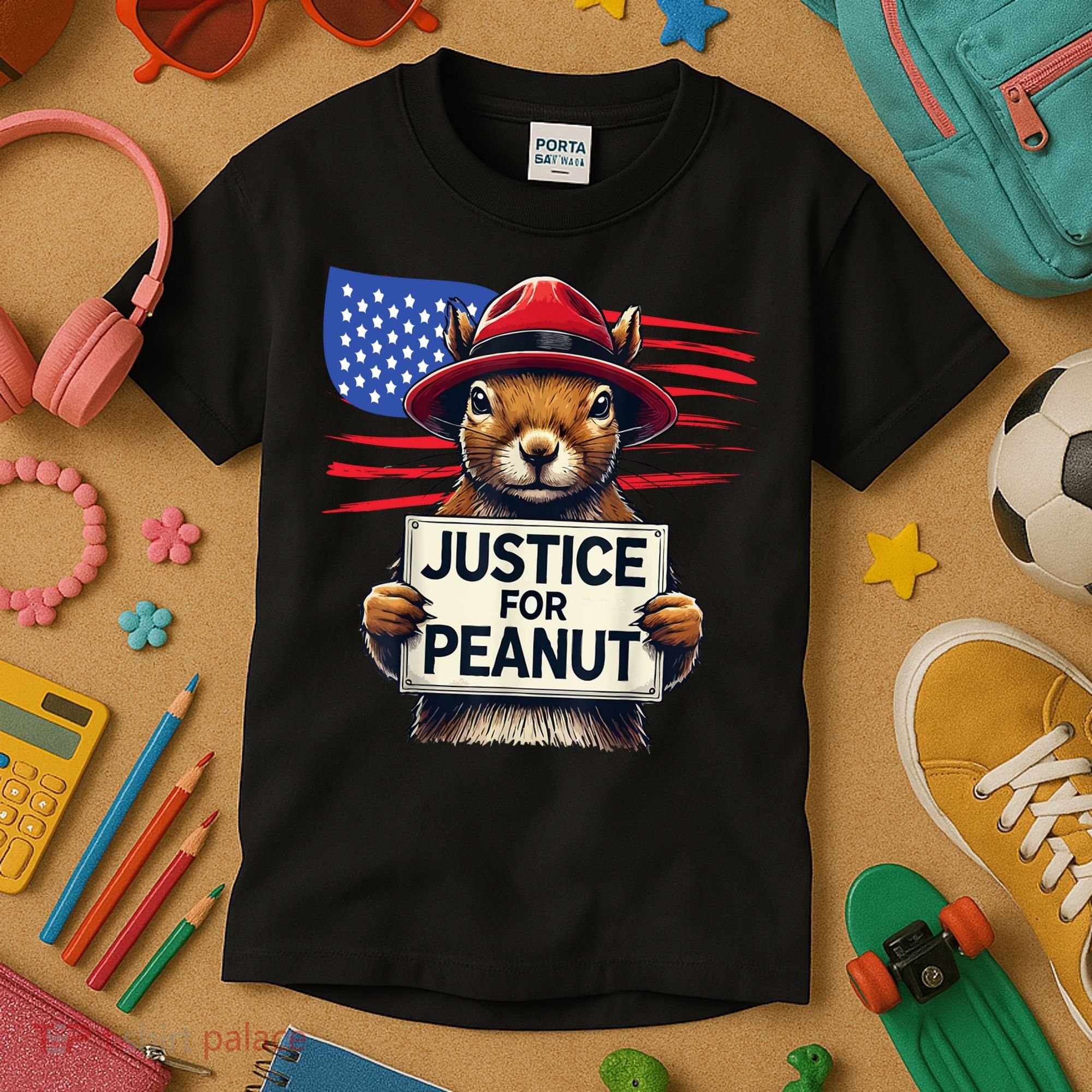 Justice For Peanut The Squirrel Kids T-Shirt