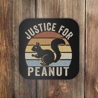 Justice For Peanut The Squirrel The Squirrel Pnut Coaster thumb 0