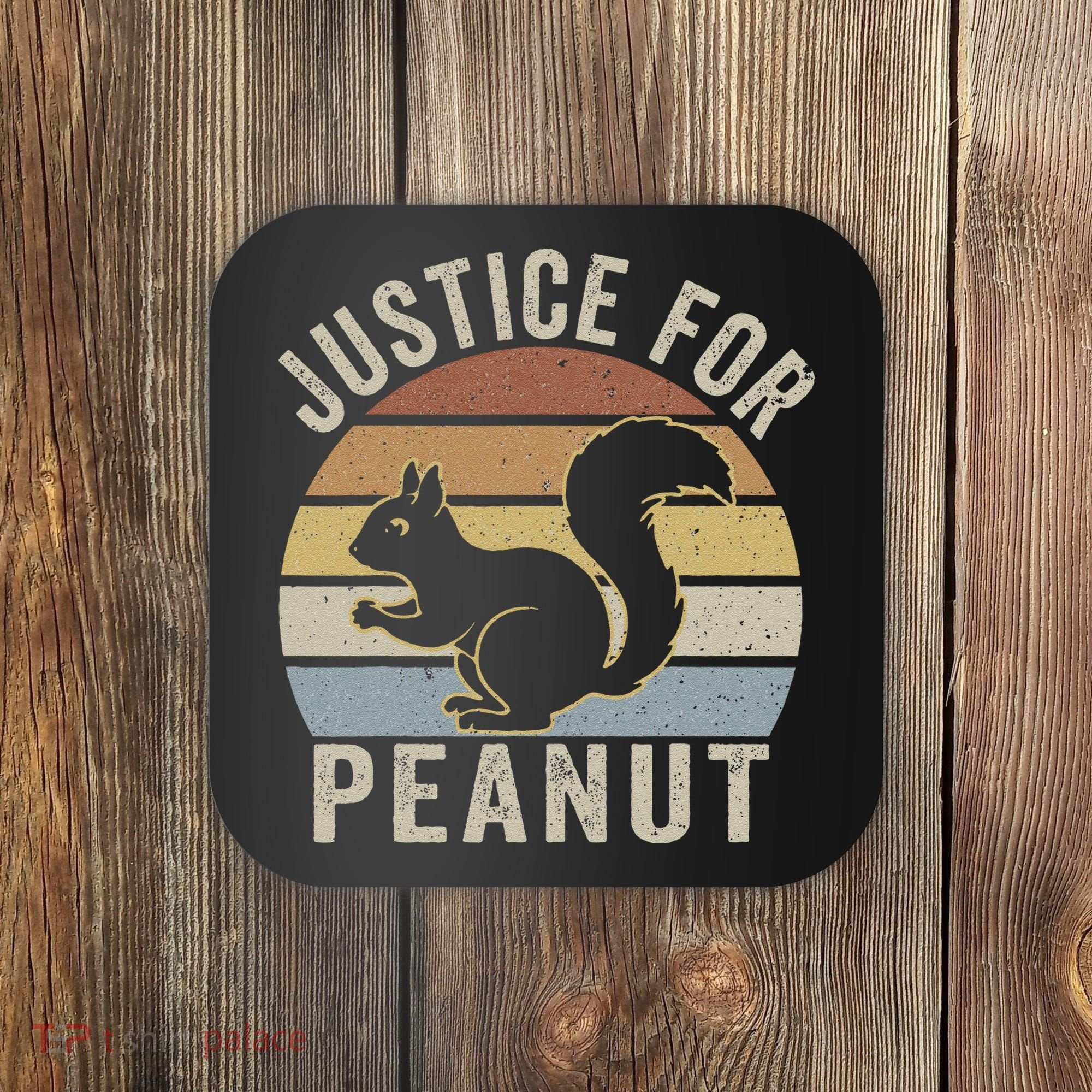 Justice For Peanut The Squirrel The Squirrel Pnut Coaster