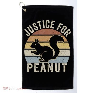 Justice For Peanut The Squirrel The Squirrel Pnut Golf Towel
