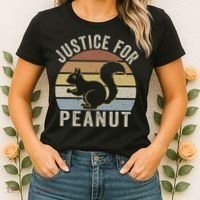 Justice For Peanut The Squirrel The Squirrel Pnut Women's T-Shirt thumb 2