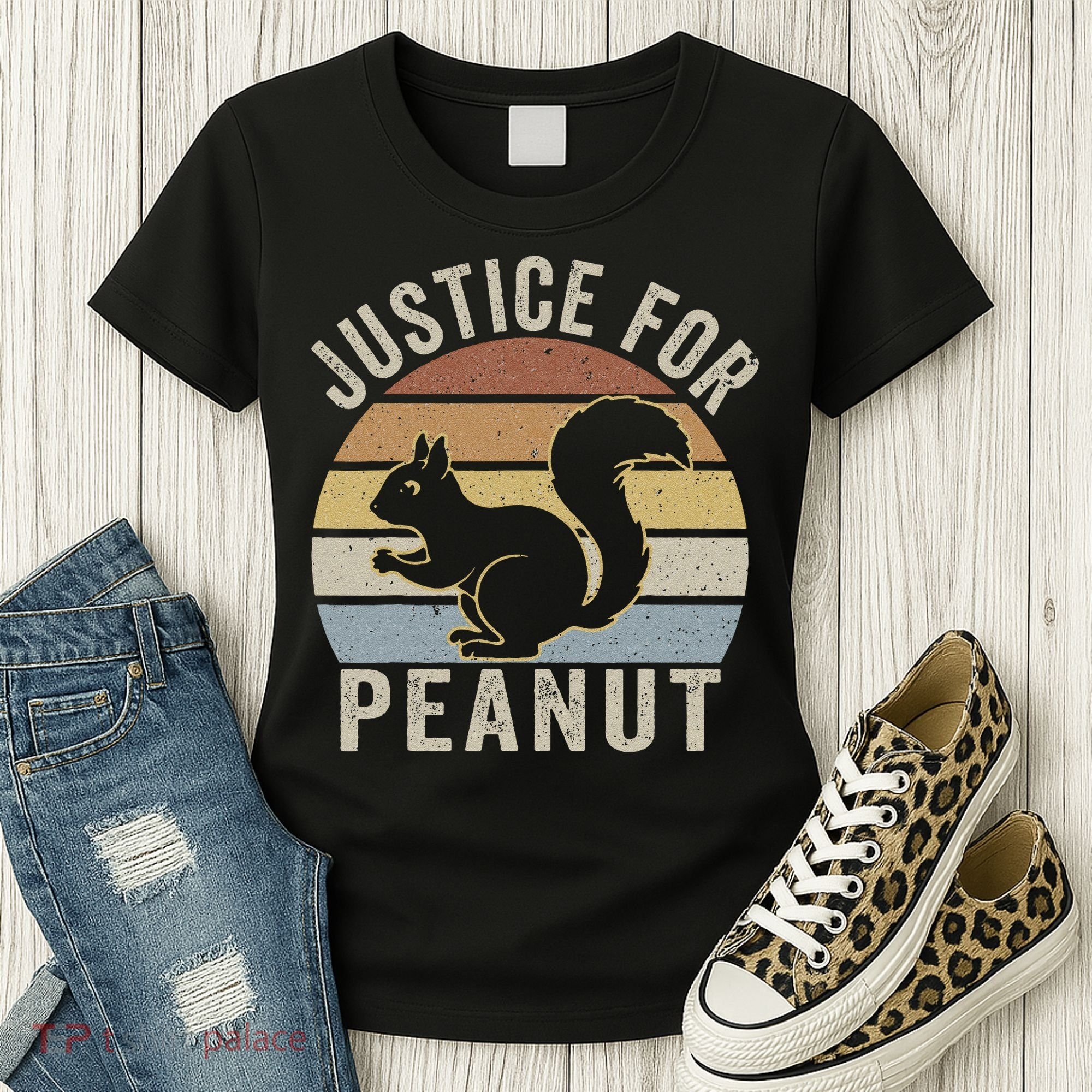 Justice For Peanut The Squirrel The Squirrel Pnut Women's T-Shirt