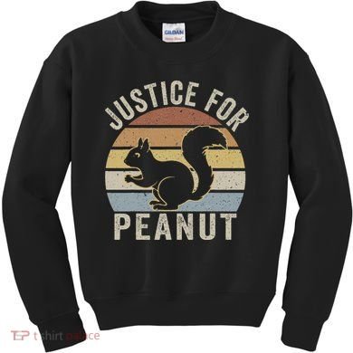 Justice For Peanut The Squirrel The Squirrel Pnut Kids Sweatshirt