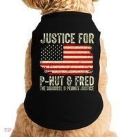 Justice For P Nut And Fred The Squirrel And Peanut Justice Doggie Tank thumb 0