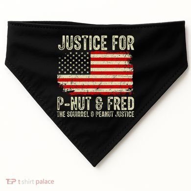 Justice For P Nut And Fred The Squirrel And Peanut Justice USA-Made Doggie Bandana