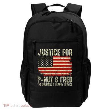 Justice For P Nut And Fred The Squirrel And Peanut Justice Backpack