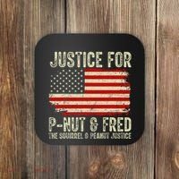 Justice For P Nut And Fred The Squirrel And Peanut Justice Coaster thumb 0