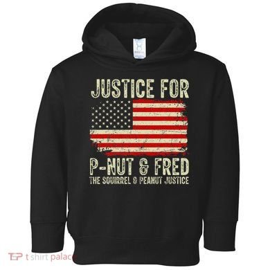 Justice For P Nut And Fred The Squirrel And Peanut Justice Toddler Hoodie