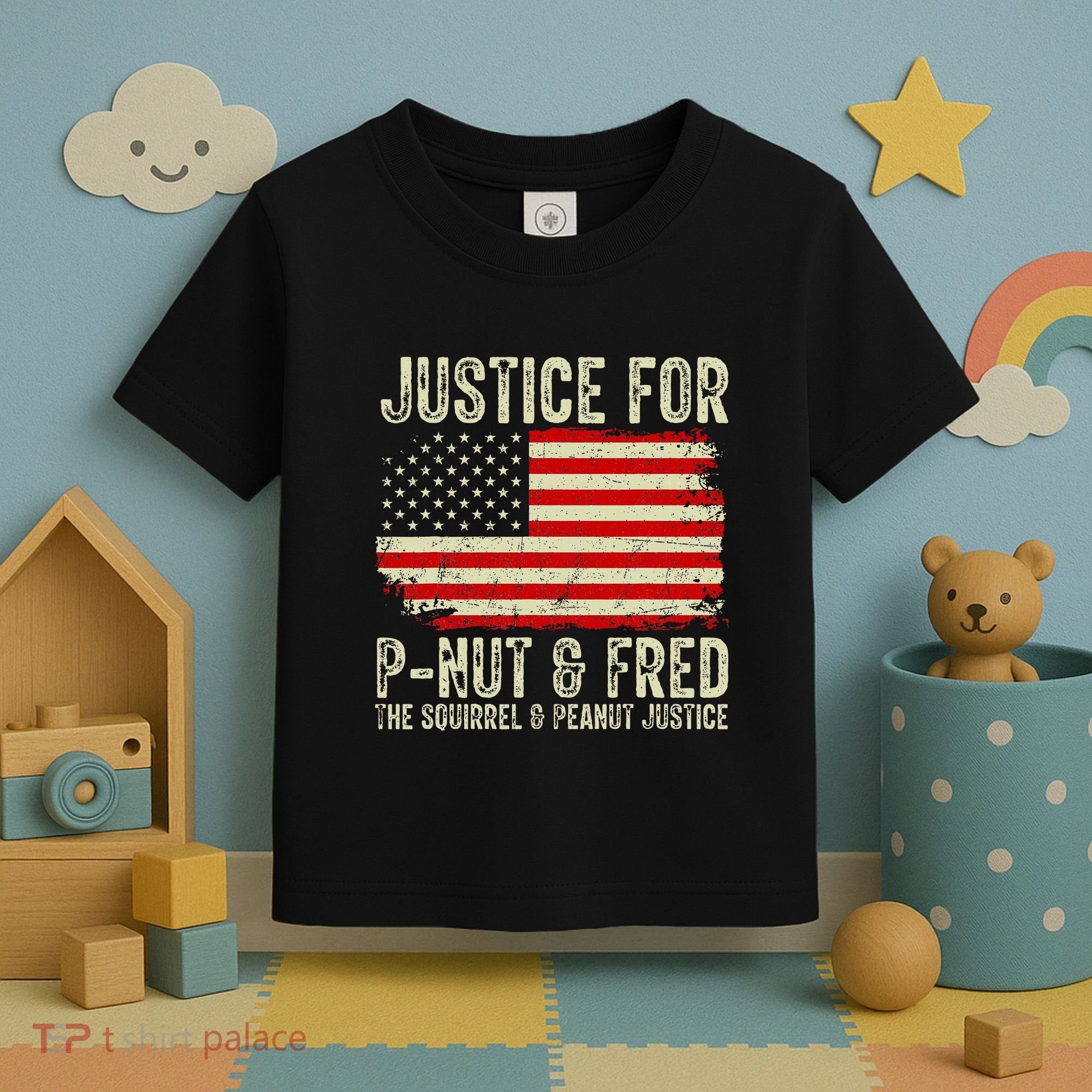 Justice For P Nut And Fred The Squirrel And Peanut Justice Toddler T-Shirt