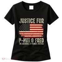 Justice For P Nut And Fred The Squirrel And Peanut Justice Women's T-Shirt thumb 0
