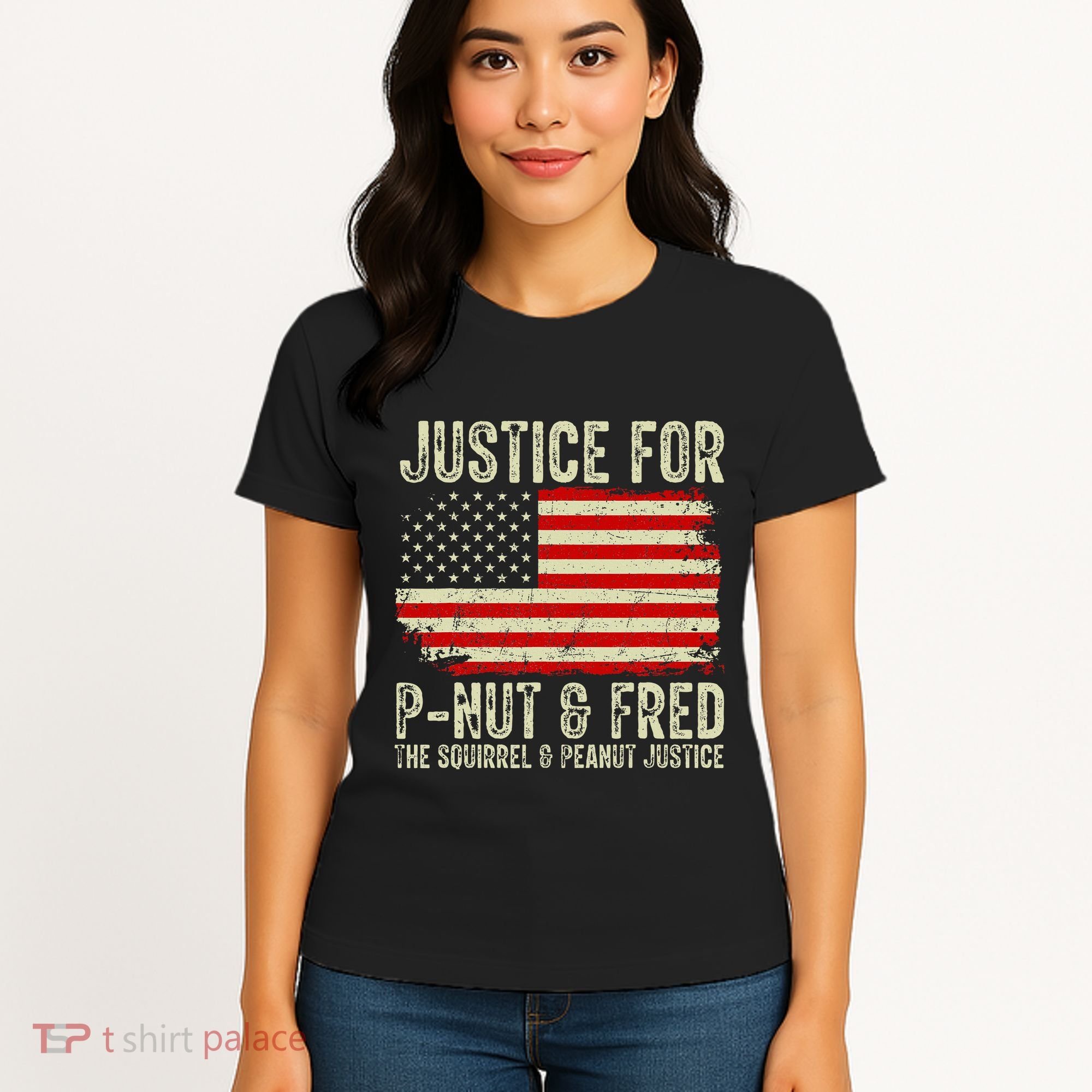 Justice For P Nut And Fred The Squirrel And Peanut Justice Women's T-Shirt
