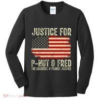 Justice For P Nut And Fred The Squirrel And Peanut Justice Kids Long Sleeve Shirt thumb 0