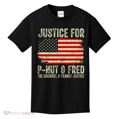 Justice For P Nut And Fred The Squirrel And Peanut Justice Kids T-Shirt