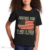 Justice For P Nut And Fred The Squirrel And Peanut Justice Kids T-Shirt thumb 2