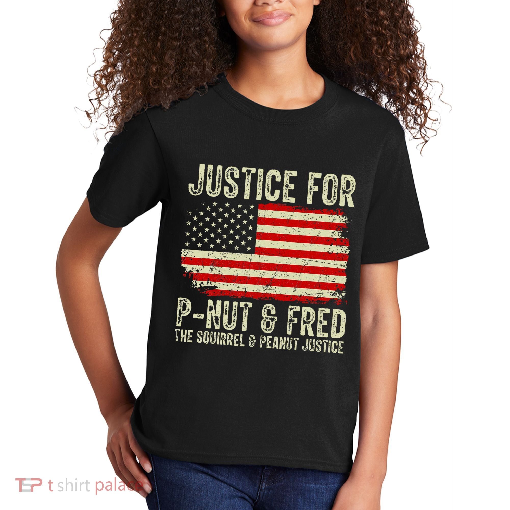 Justice For P Nut And Fred The Squirrel And Peanut Justice Kids T-Shirt