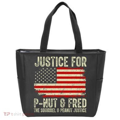 Justice For P Nut And Fred The Squirrel And Peanut Justice Tote Bag