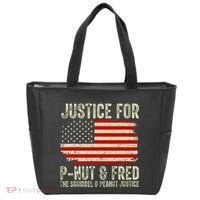 Justice For P Nut And Fred The Squirrel And Peanut Justice Tote Bag thumb 0
