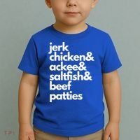 Jamaica Food Pride Jamaican Flag Funny Caribbean Dna Gift Toddler T-Shirt thumb 2