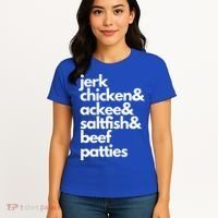 Jamaica Food Pride Jamaican Flag Funny Caribbean Dna Gift Women's T-Shirt thumb 4