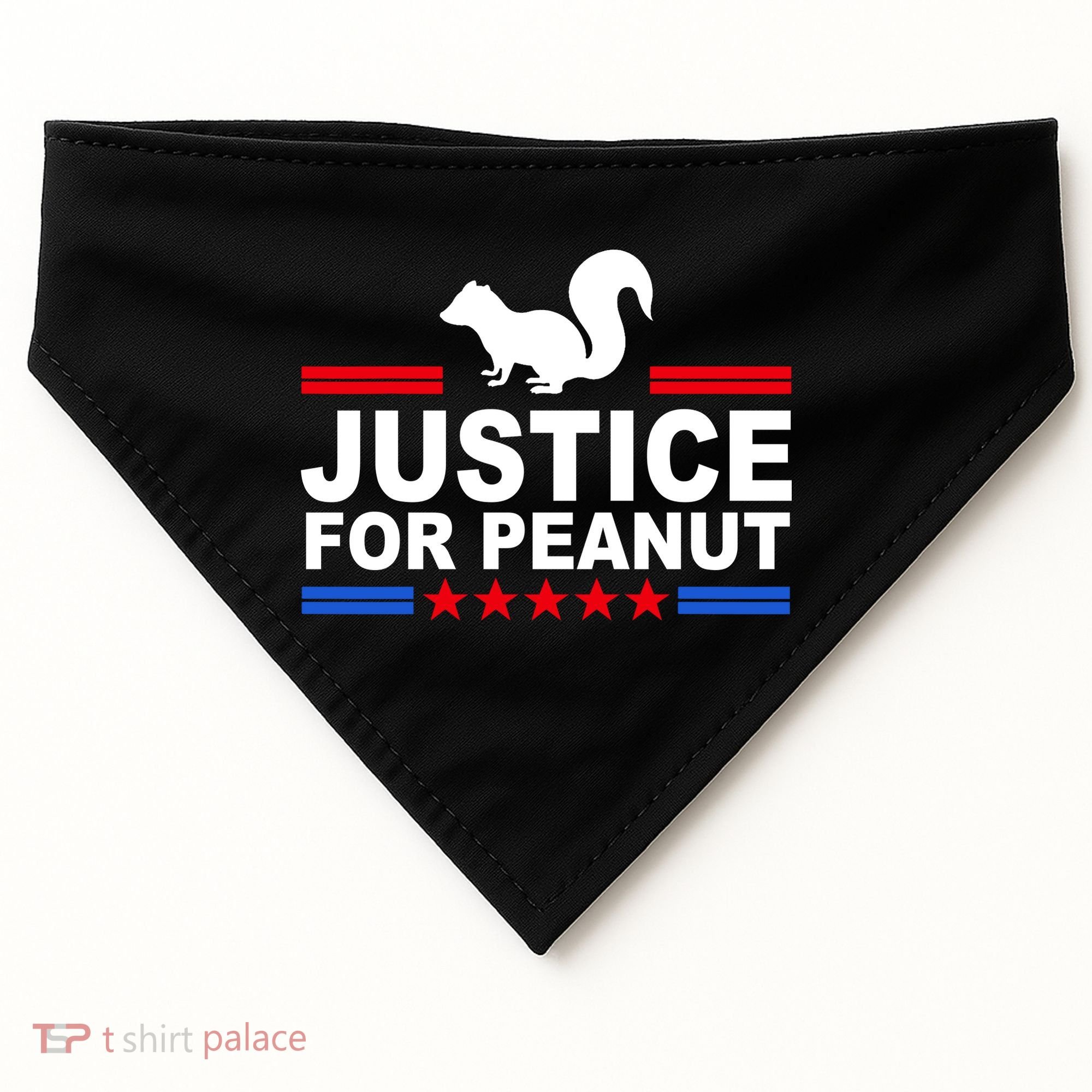 Justice For Peanut The Squirrel 2024 USA-Made Doggie Bandana