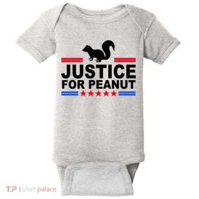 Justice For Peanut The Squirrel 2024 Baby Bodysuit