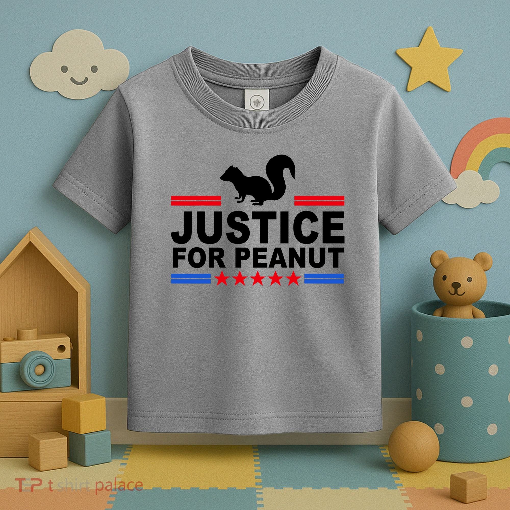 Justice For Peanut The Squirrel 2024 Toddler T-Shirt