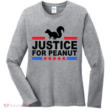 Justice For Peanut The Squirrel 2024 Women's Long Sleeve Shirt