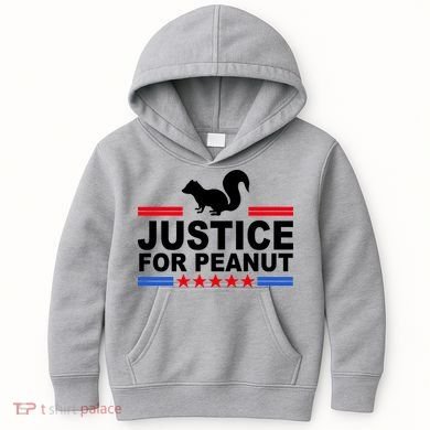 Justice For Peanut The Squirrel 2024 Kids Hoodie