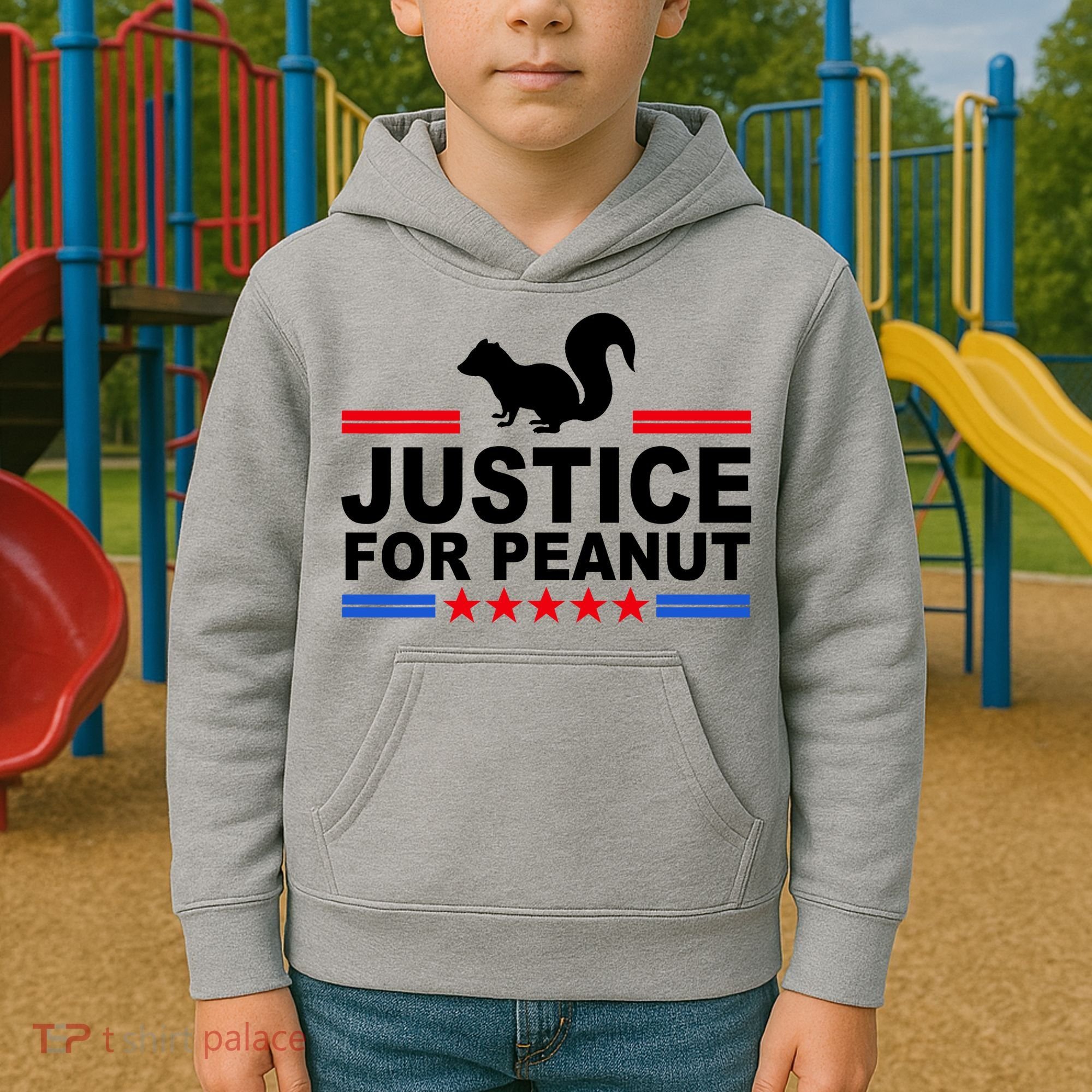 Justice For Peanut The Squirrel 2024 Kids Hoodie