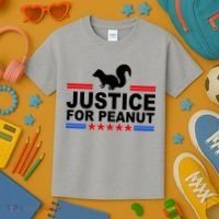 Justice For Peanut The Squirrel 2024 Kids T-Shirt thumb 3