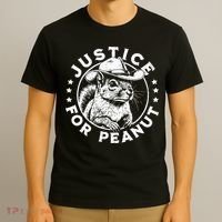 Justice For Peanut The Squirrel P’Nut Pnut Peanut Squirrel T-Shirt thumb 3