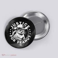 Justice For Peanut The Squirrel P’Nut Pnut Peanut Squirrel Button thumb 0
