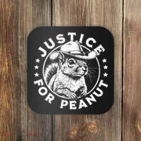 Justice For Peanut The Squirrel P’Nut Pnut Peanut Squirrel Coaster thumb 0