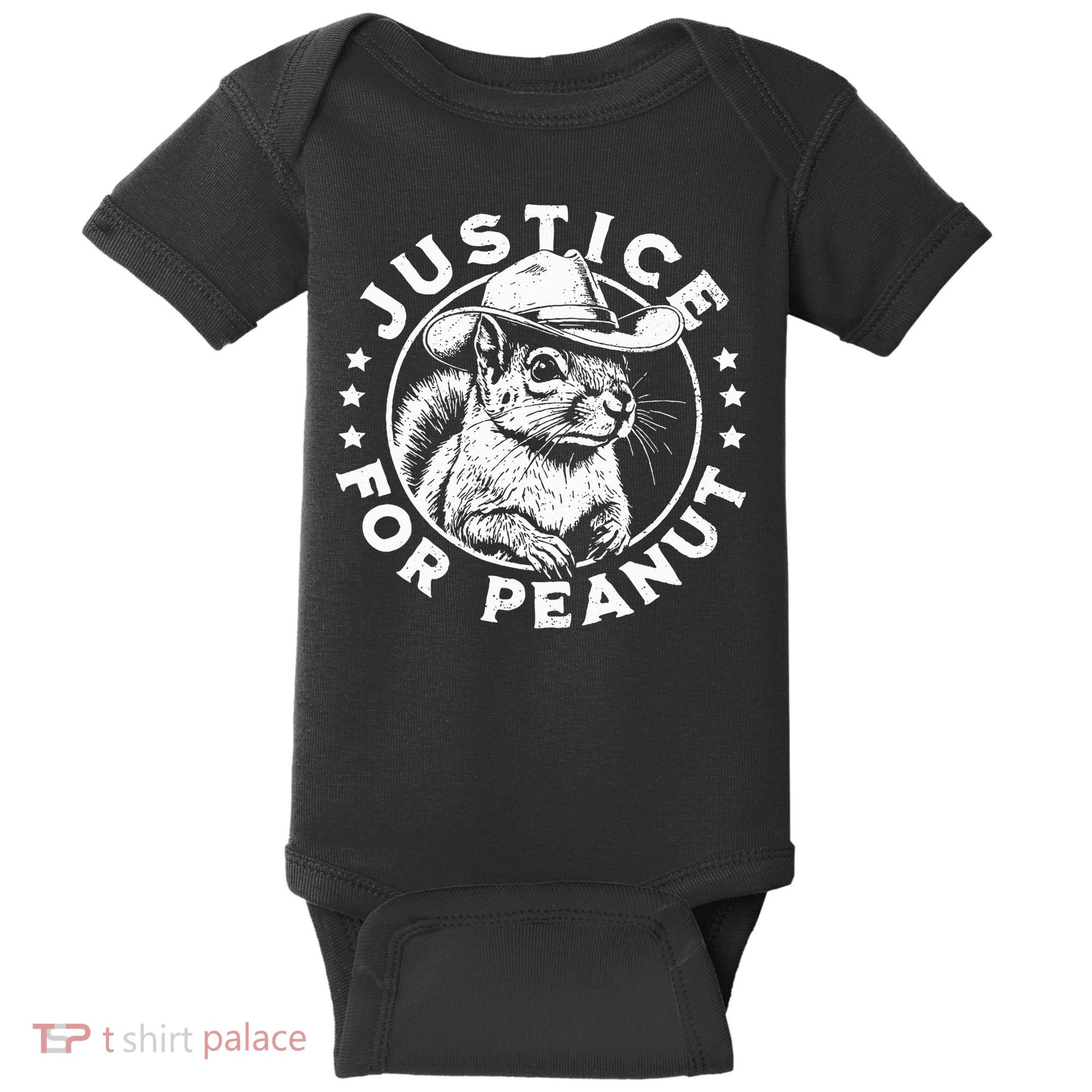 Justice For Peanut The Squirrel P’Nut Pnut Peanut Squirrel Baby Bodysuit