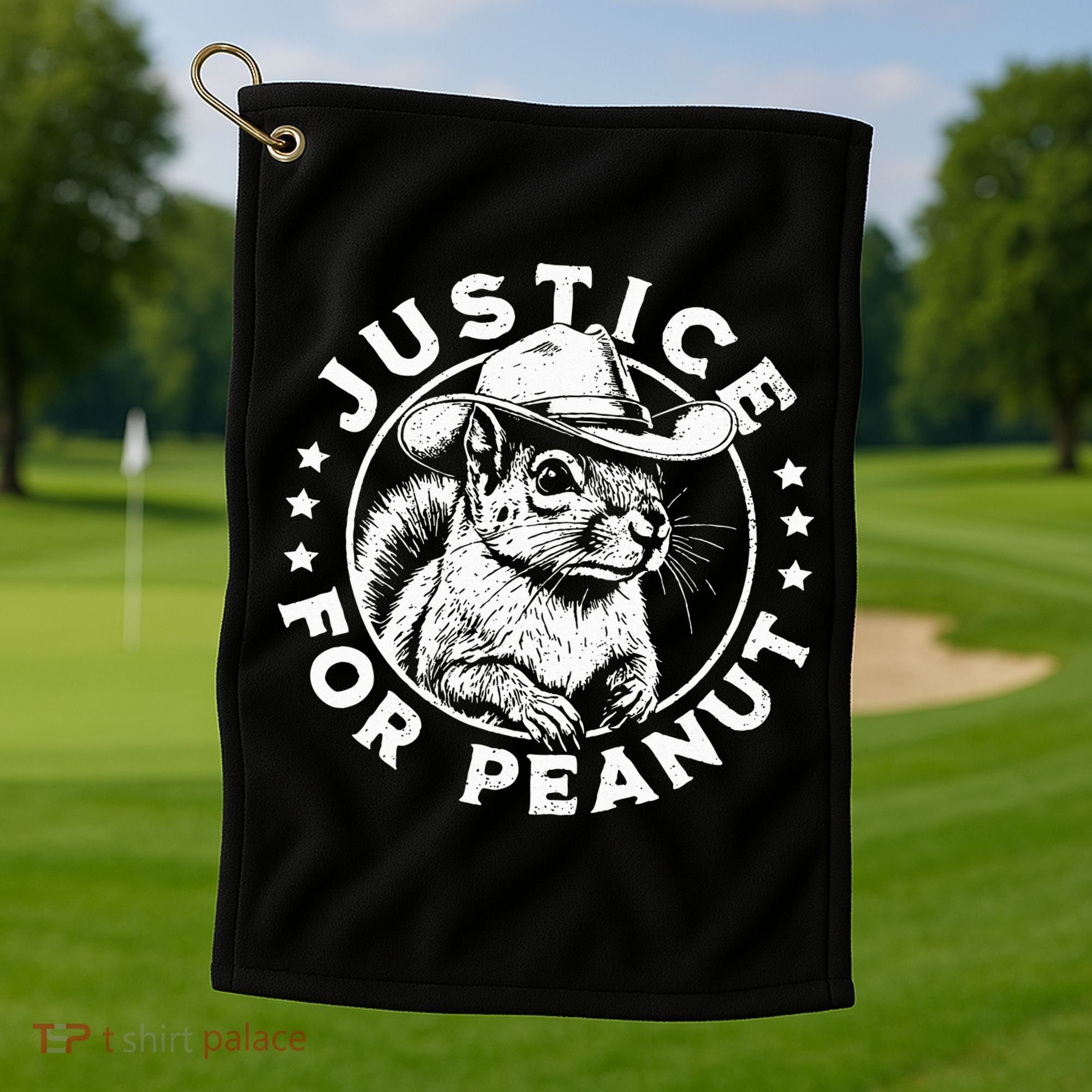 Justice For Peanut The Squirrel P’Nut Pnut Peanut Squirrel Golf Towel